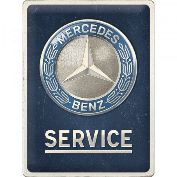 Mercedes Benz - Service - Metallschild - 30x40 cm
