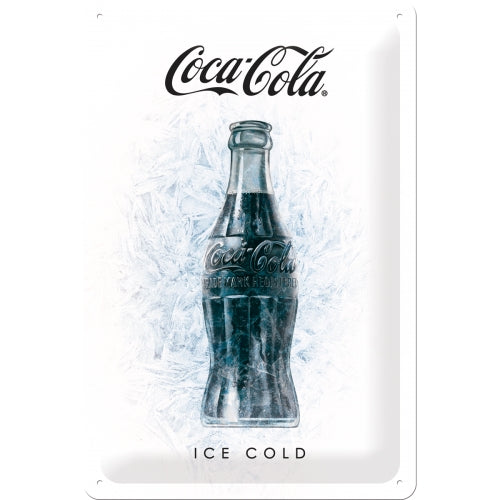 Coca Cola - Ice Cold - Metallschild 20x30cm