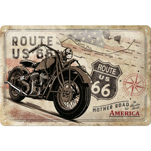 Route 66 - Mother Road of America - Metallschild 20x30cm