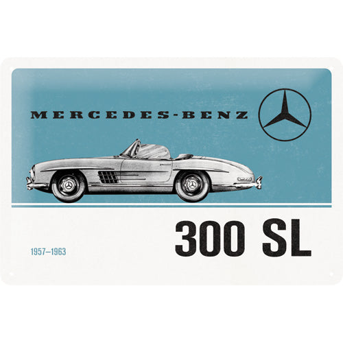 Mercedes Benz 300 SL - Metallschild 20x30cm