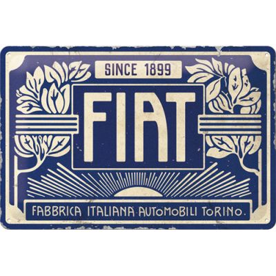 Fiat since 1899 Vintage - Metallschild 20x30cm