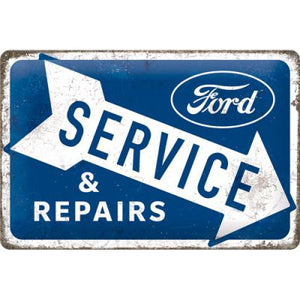 Ford - Service & Repair - Metallschild  20x30cm