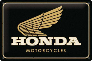 Honda Motorcycles Logo - Metallschild - 20x30 cm