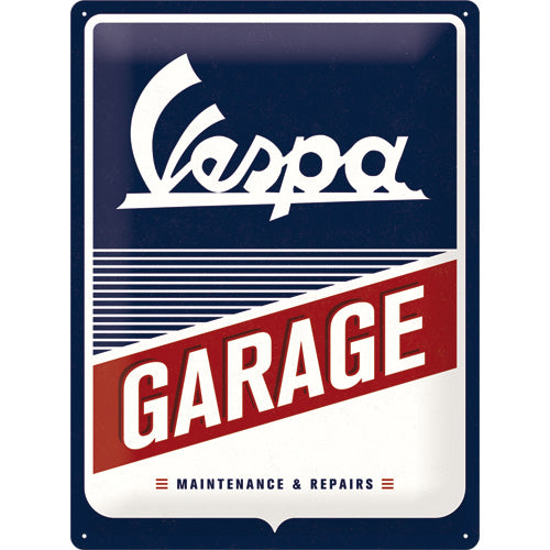 Vespa Garage – Metallschild – 30x40cm