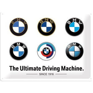 BMW – Logo Evolution – Metallschild – 30x40cm