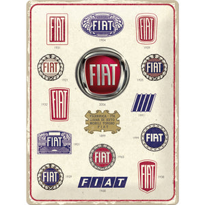 Fiat – Logo Evolution - Metallschild - 30x40 cm