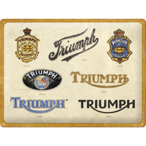 Triumph Logos – Metallschild 30x40 cm