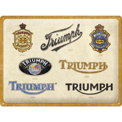 Triumph Logos – Metallschild 40×30 cm