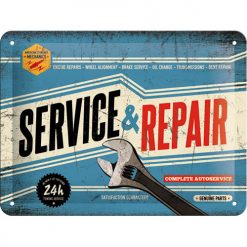 Service & Repair   - Metallschild 20x15cm