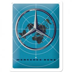 Mercedes MB Stern - Metallschild 20x15cm