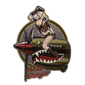 Miss Danger Flying Tiger Pin up Metallschild ca. 43x56cm