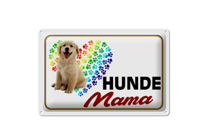 Hunde Mama Metallschild 20x30cm