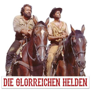 Bud Spencer Die Gloreichen Helden  - Metallschild - 45x45cm