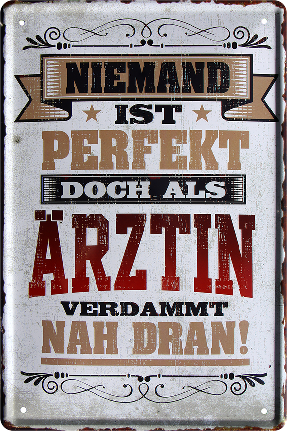 Ärztin Metallschild 20x30cm