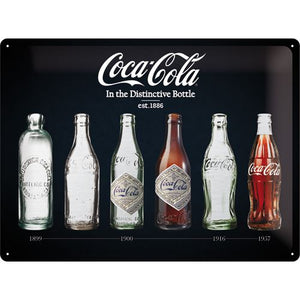 Coca Cola in the Distinctive Bottle- Special Metallic Edition 40x30cm