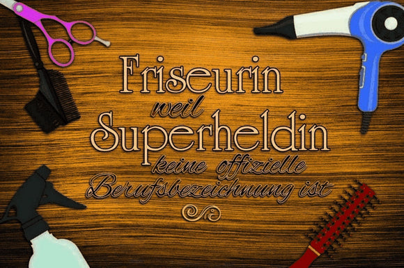 Friseurin - Superhelding