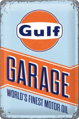 Gulf Garage Oil Metallschild 20x30cm