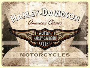 Harley Davidson American Classic Logo - Metallschild 40x30cm