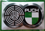 Steyr Puch - Logo Doppellogo - Metallschild 20x30cm