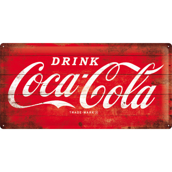 Coca Cola rot  Metallschild 50x25cm