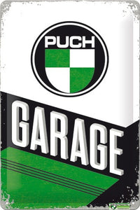 Puch Garage Schild Blechschild  - Metallschild - 20x30cm