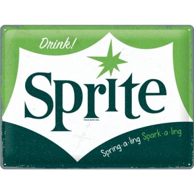 Drink Sprite! Trinke Sprite! – Metallschild - 30×40 cm
