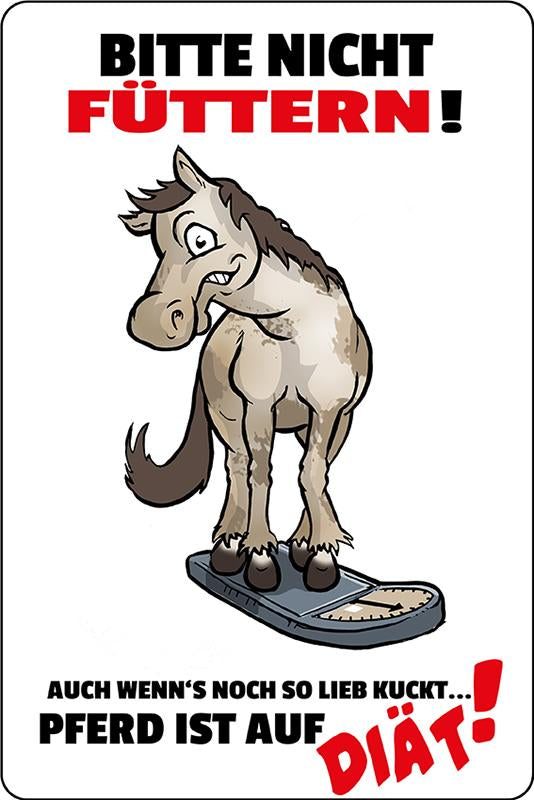 Bitte nicht füttern - Pferd ist auf Diät