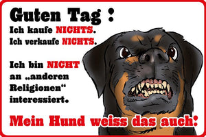 Guten Tag - Mein Hund weiß das auch