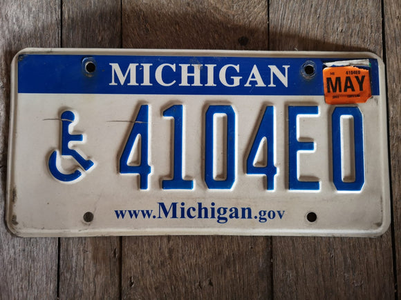 Michigan US USA Kennzeichen Metallschild 30x15cm