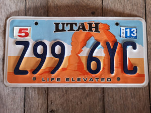 Utah US USA Kennzeichen Metallschild 30x15cm