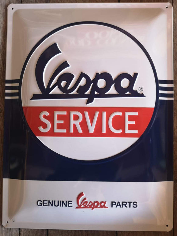 Vespa Service - Metallschild 30x40cm