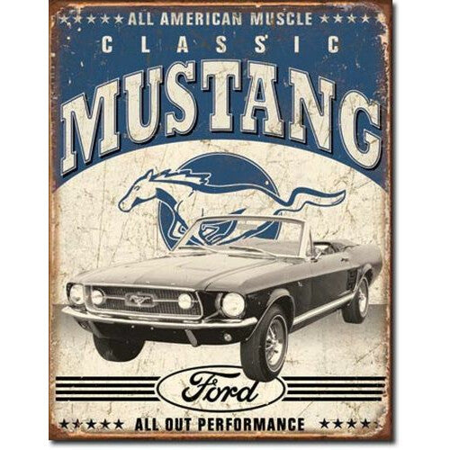 Ford Mustang Classic Metallschild  40x30cm