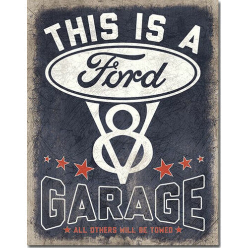 Ford Garage V8 Metallschild  40x30cm