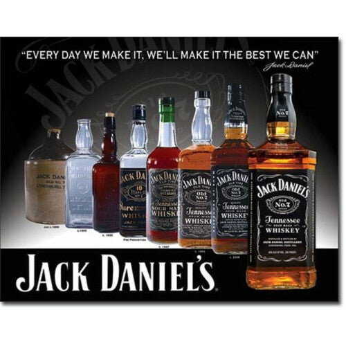 Jack Daniel`s Bottles Metallschild 40x30cm
